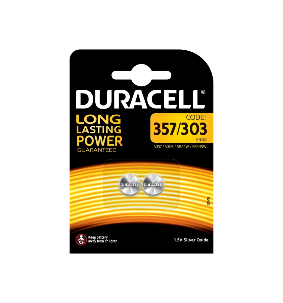 Duracell Specialty SR44 Battery 2 Pack Packaging