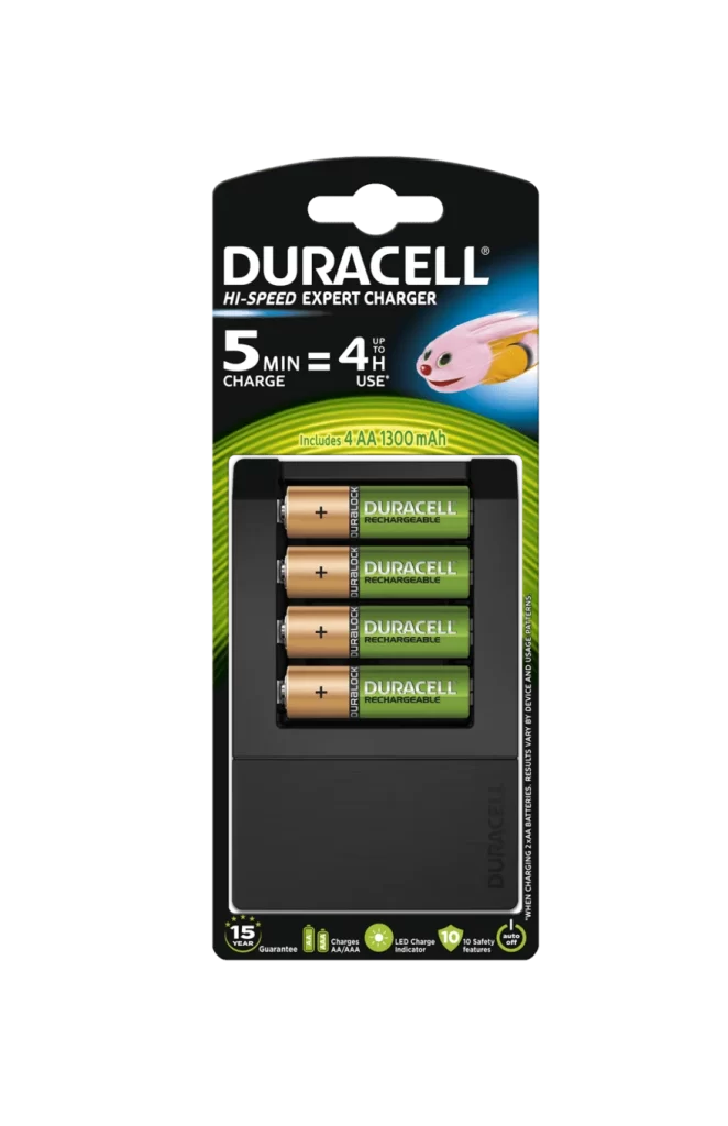 Duracell Expert Battery Charger Packaging
