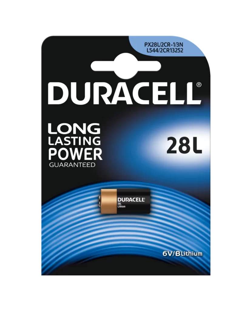 Duracell Lithium 28L Battery Packaging