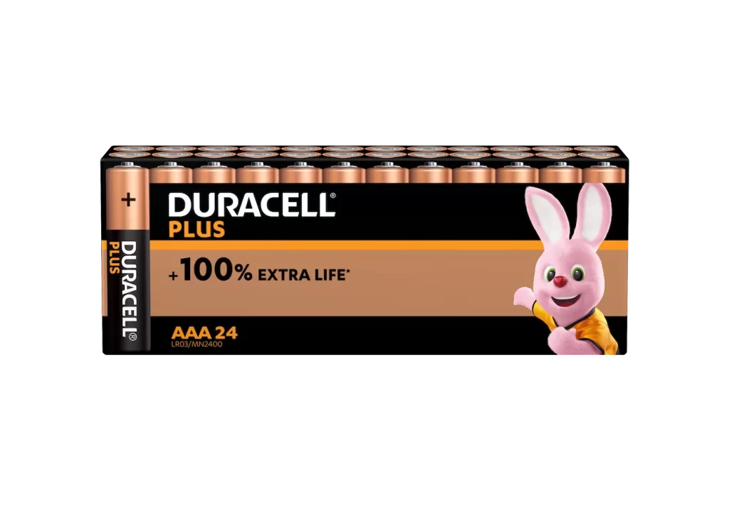 Duracell Plus Power AAA Battery Packaging
