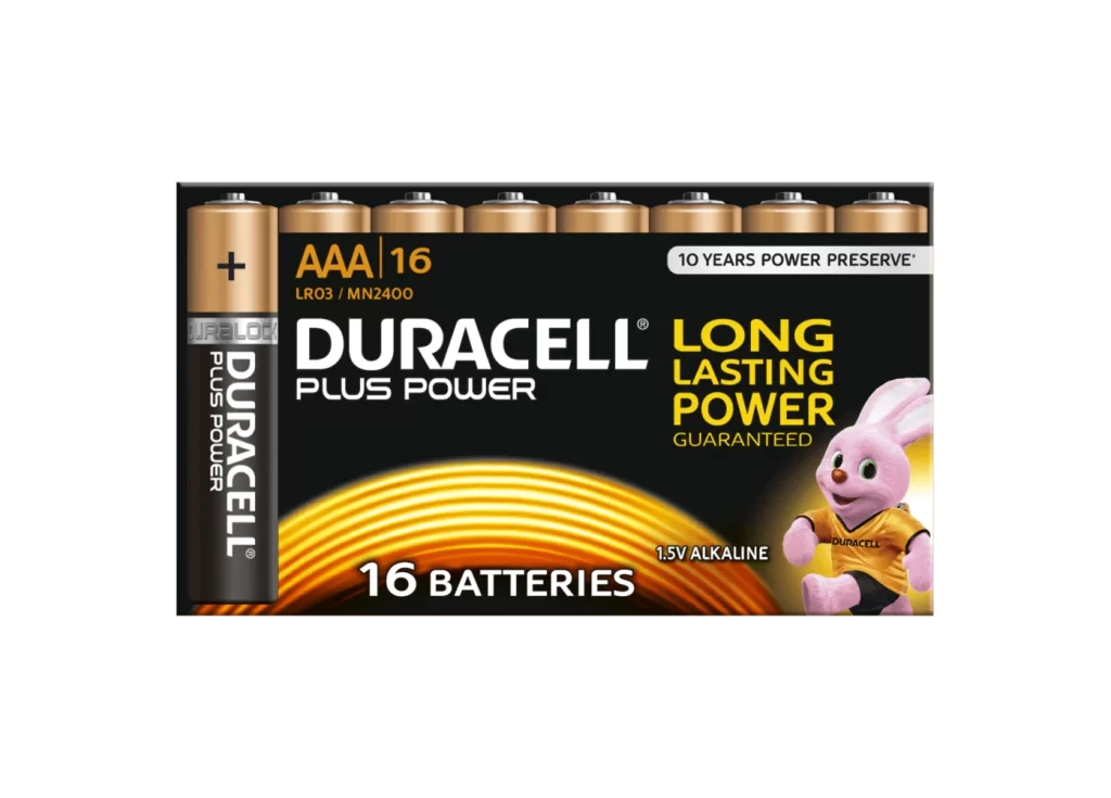 Duracell Plus Power AAA Battery Packaging