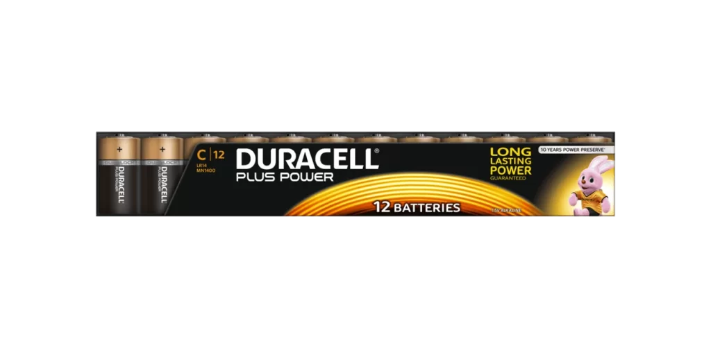 Duracell Plus Power C Battery Packaging