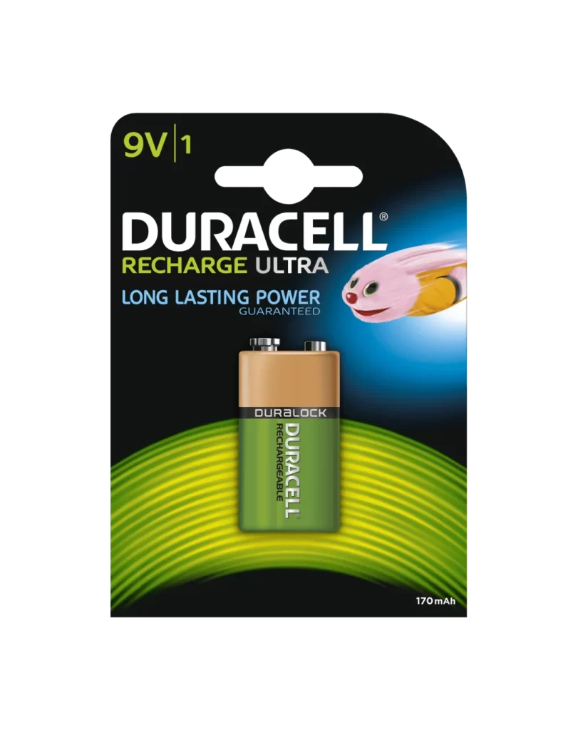 Duracell Rechargeable 9V Battery Packaging