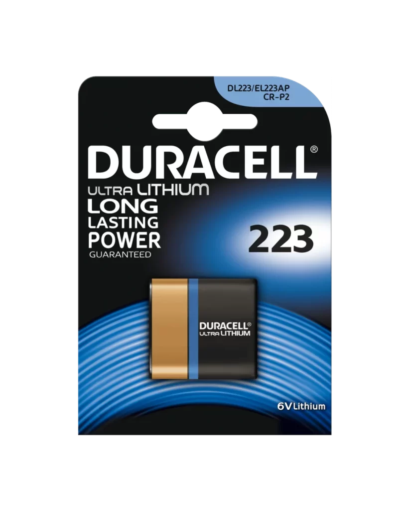 Duracell Lithium 223 Battery Packaging