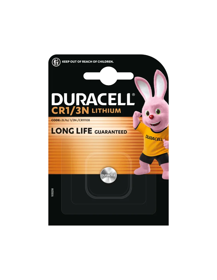 Duracell Lithium CR1/3N Battery Packaging