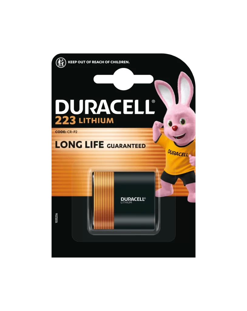 Duracell Lithium 223 Battery Packaging