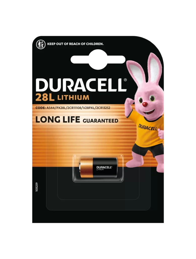 Duracell Lithium CR123A Battery Packaging
