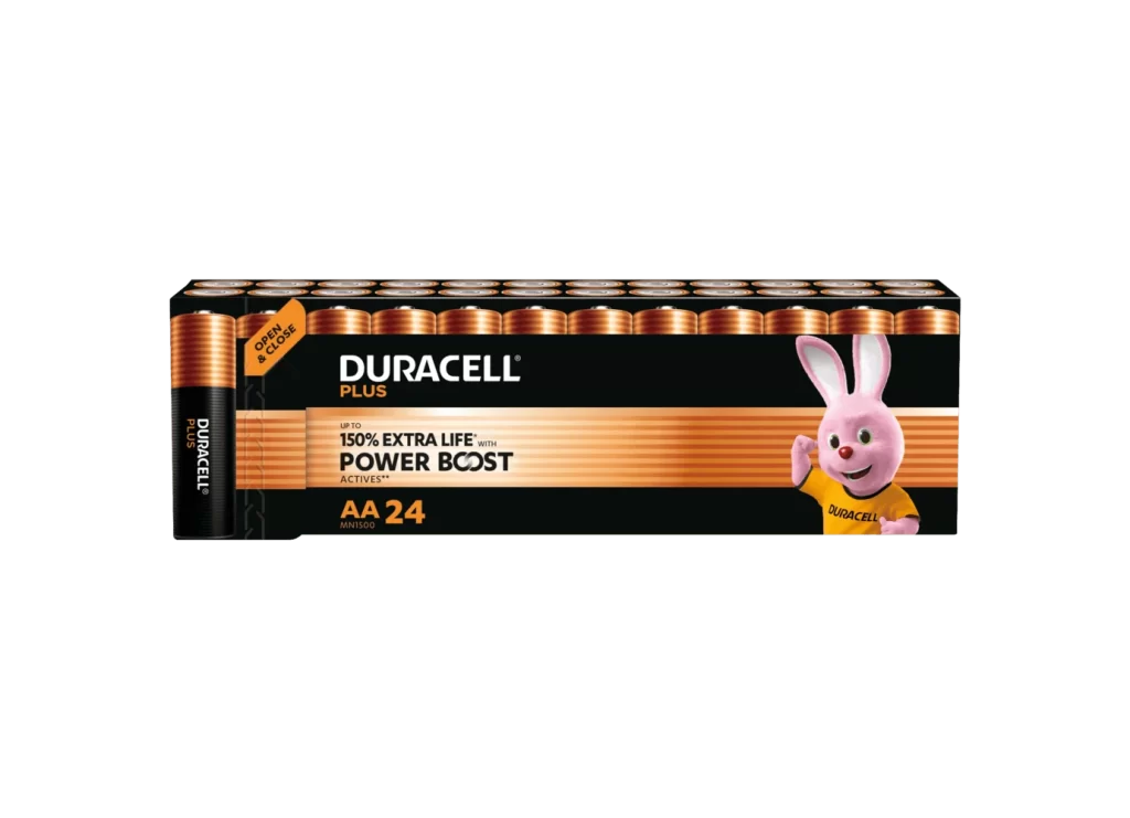 Duracell Plus Power AA Battery Packaging