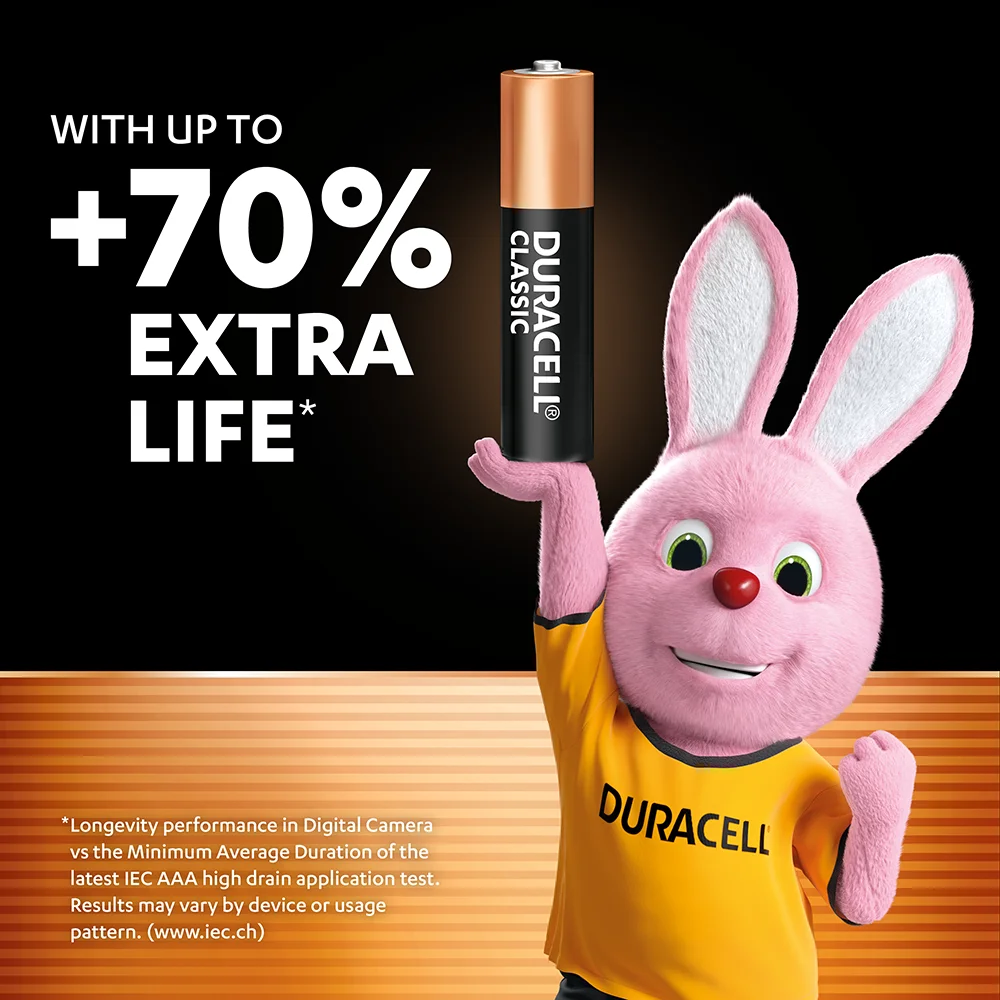 Duracell Classic AA Battery Packaging