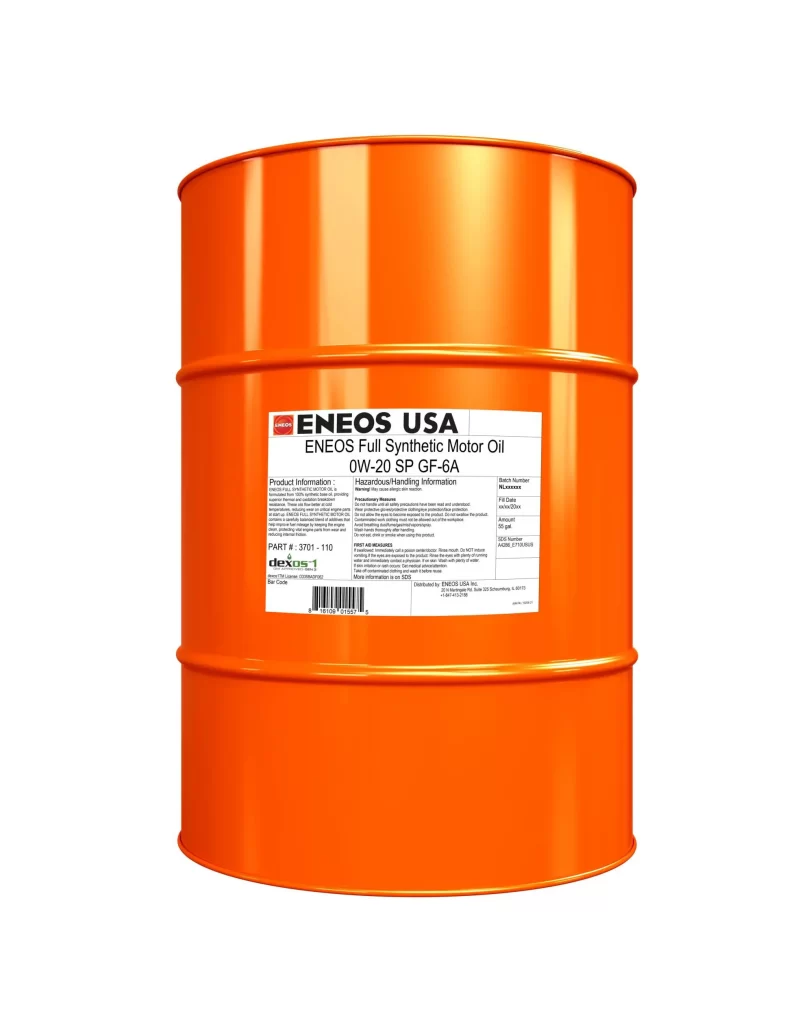ENEOS ENEOS Full Synthetic Motor Oil Packaging