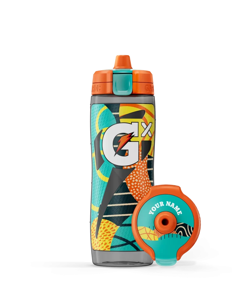 Gatorade Montage Bottle Green Yellow Packaging