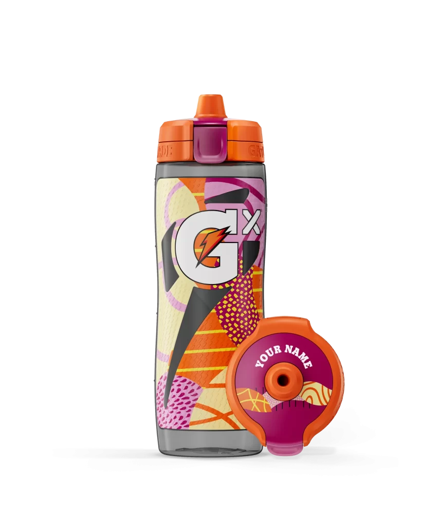 Gatorade Montage Bottle Pink Orange Packaging