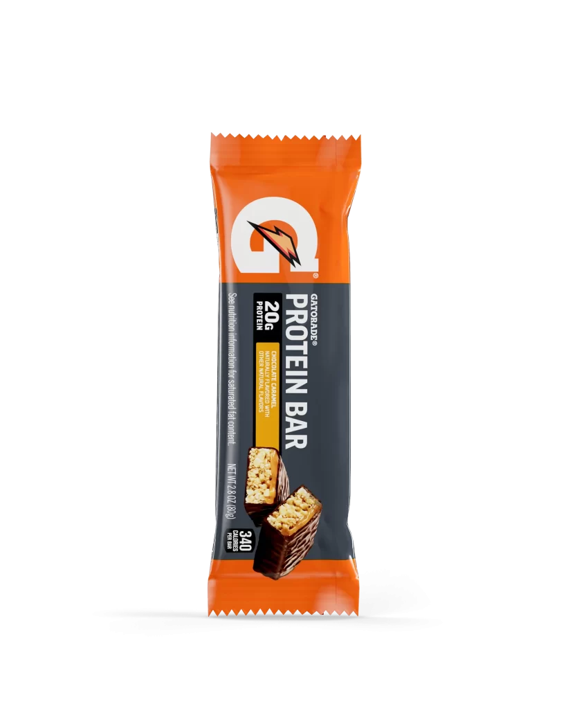 Gatorade Recover Protein Bar Chocolate Caramel Packaging