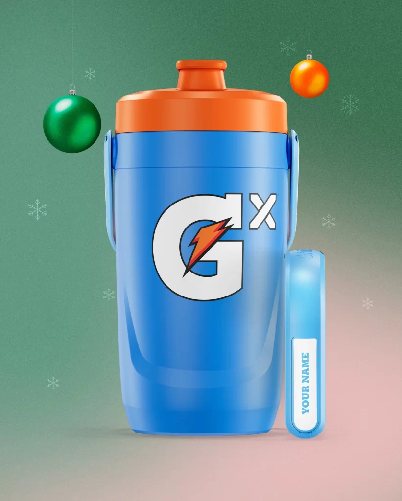 Gatorade Jug Holiday Edition Packaging