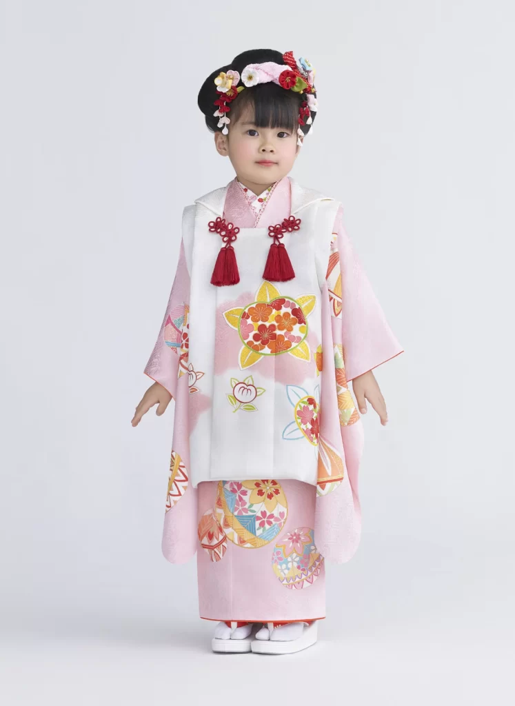Girl Kimono Floral Haori Japanese Traditional Clothing