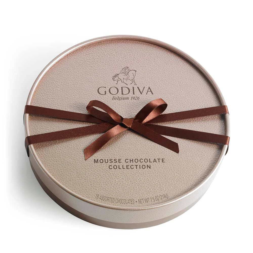 Godiva 18 pc Mousse Chocolate Gift Box Packaging