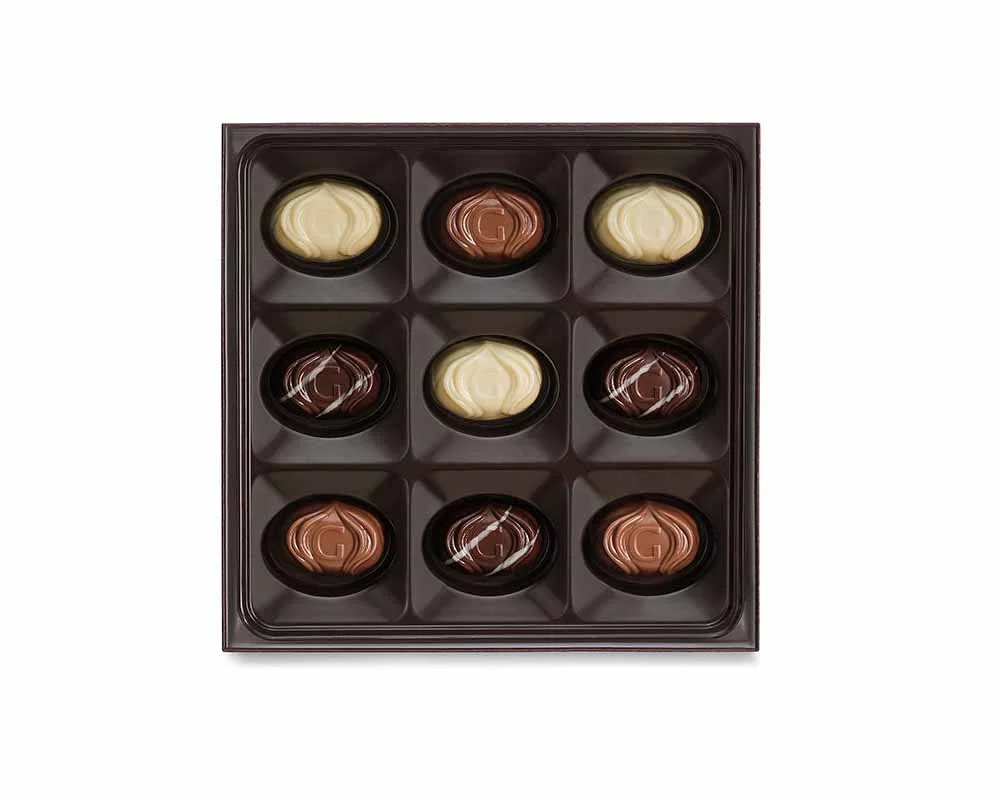 Godiva Assorted Cake Inspired Chocolates Gift Set 9 pc each Packaging