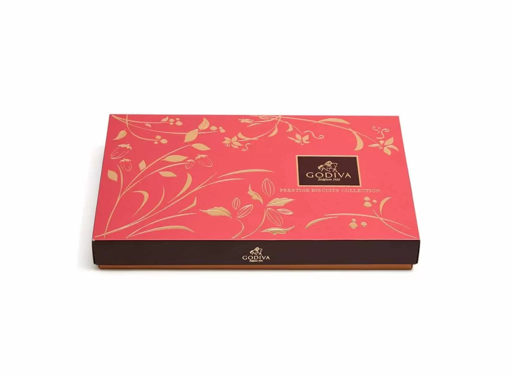 Godiva Assorted Chocolate Biscuit Gift Box 32 pc Set of 2 Packaging