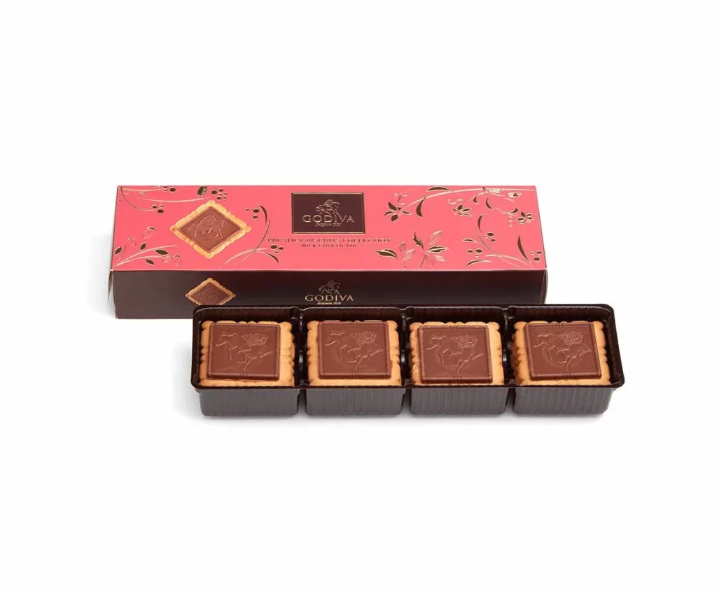 Godiva Assorted Chocolate Biscuits Set of 3 12 pc each Packaging