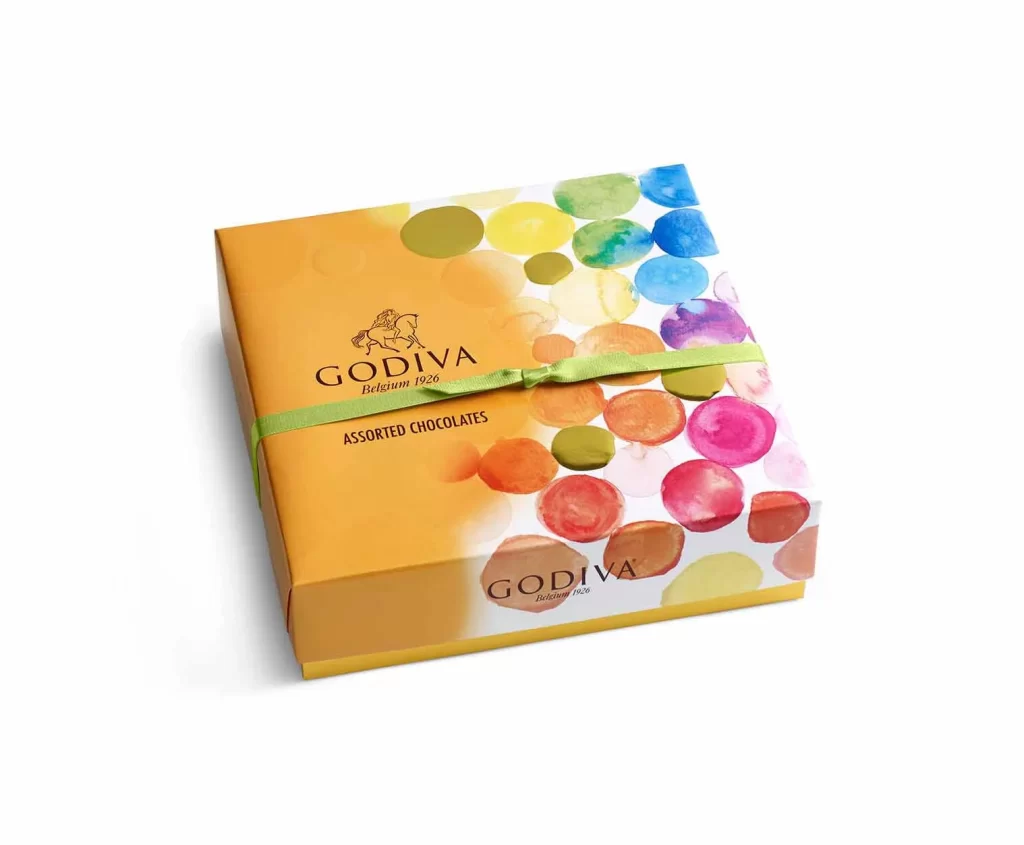 Godiva Assorted Chocolate Gift Box 27 pc each Set of 2 Packaging