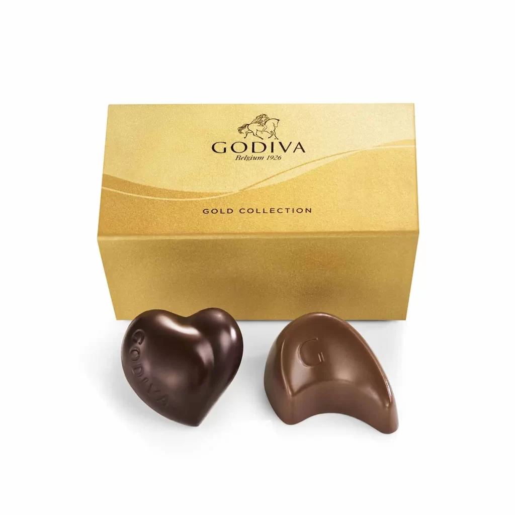 Godiva Assorted Chocolate Gold Favor 2 pc Packaging