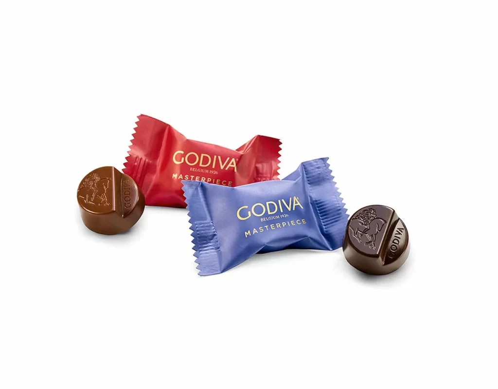 Godiva Assorted Chocolate Masterpiece Star Ornament 7 pc Packaging
