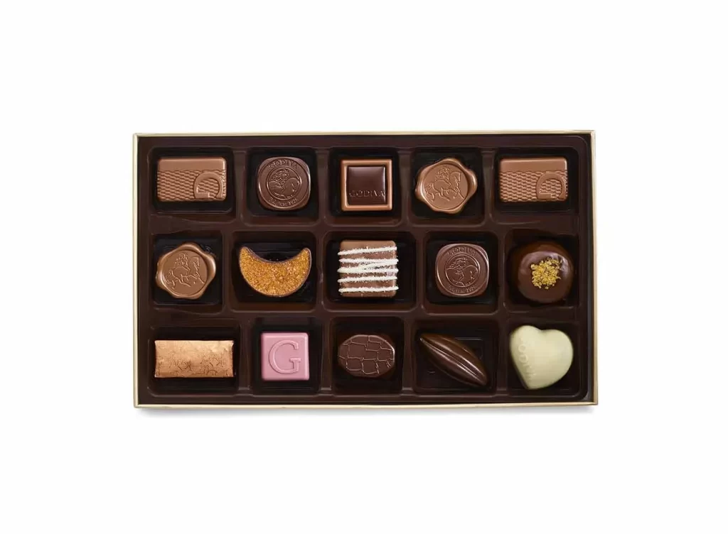 Godiva Belgian Heritage Collection Gift Box 15 pc Packaging