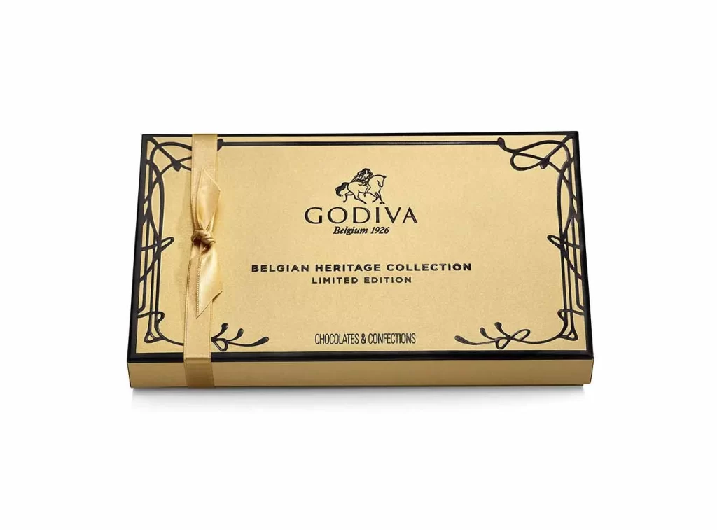 Godiva Belgian Heritage Collection Gift Box 15 pc Packaging