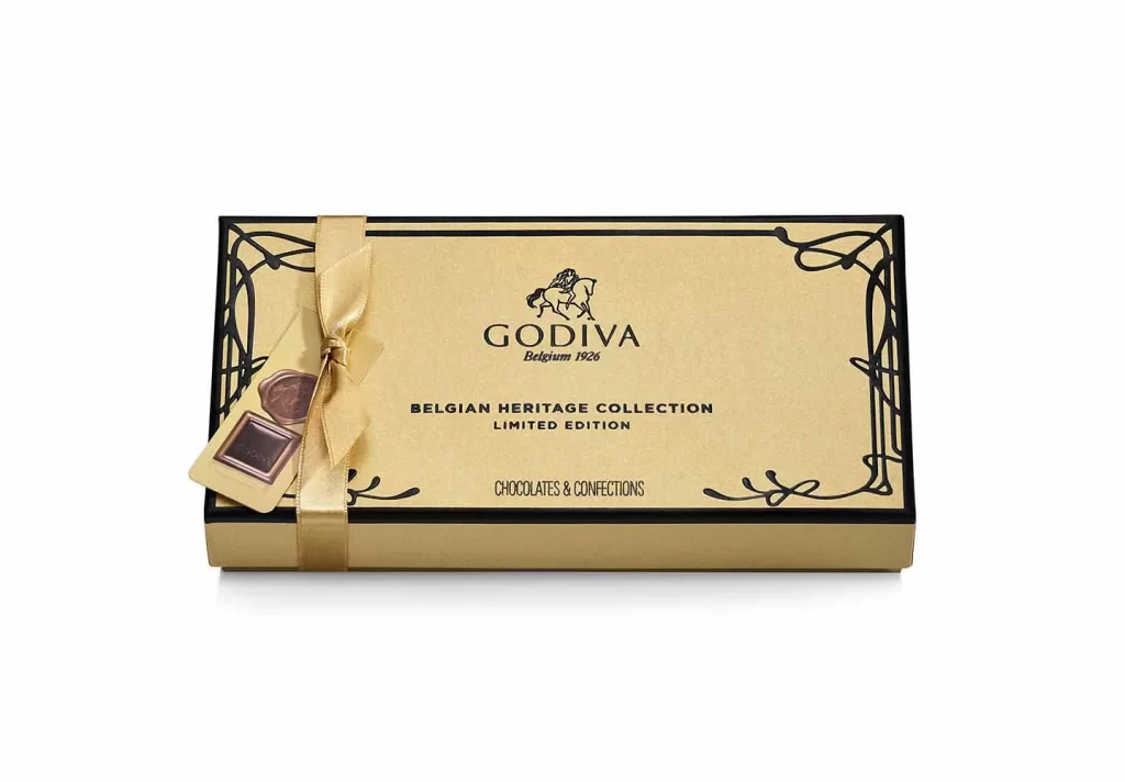 Godiva Belgian Heritage Collection Gift Box 8 pc Packaging