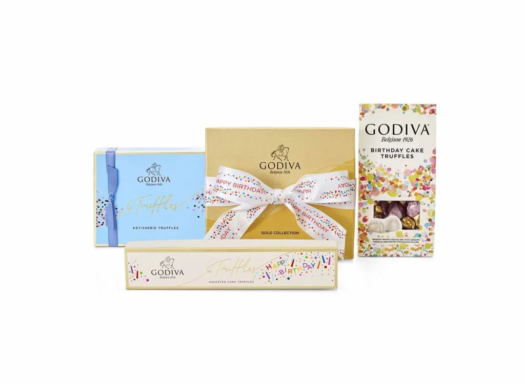 Godiva Birthday Blowout Chocolate Gift Set Packaging