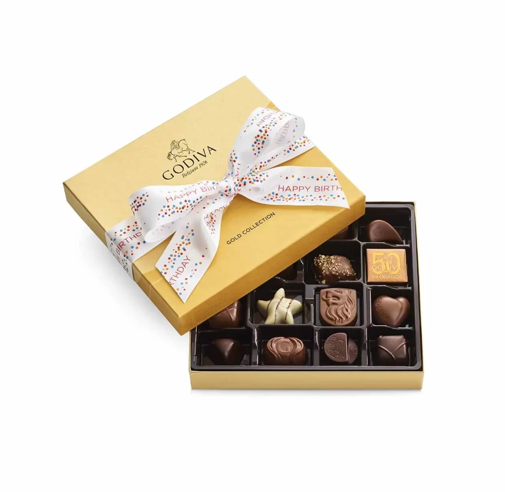 Godiva Birthday Celebration Gift Set Packaging