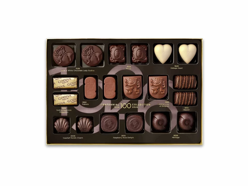 Godiva Centennial Celebration Trio Gift Set Packaging