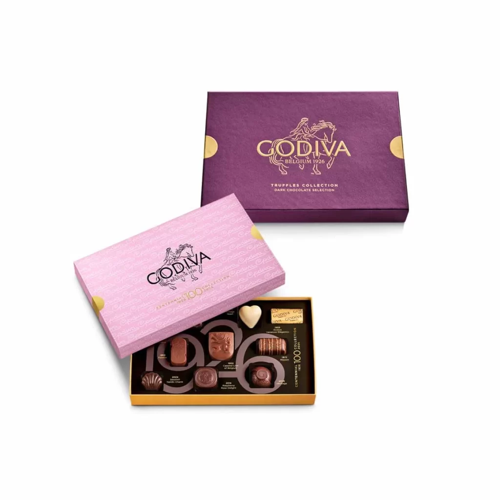 Godiva Centennial and Truffles Duo Gift Set Packaging