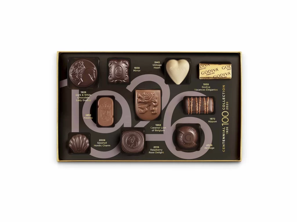 Godiva Centennial and Truffles Duo Gift Set Packaging