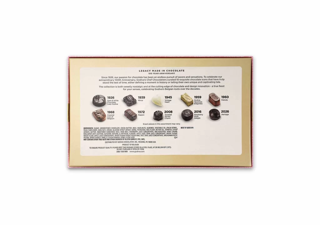 Godiva Centennial and Truffles Duo Gift Set Packaging