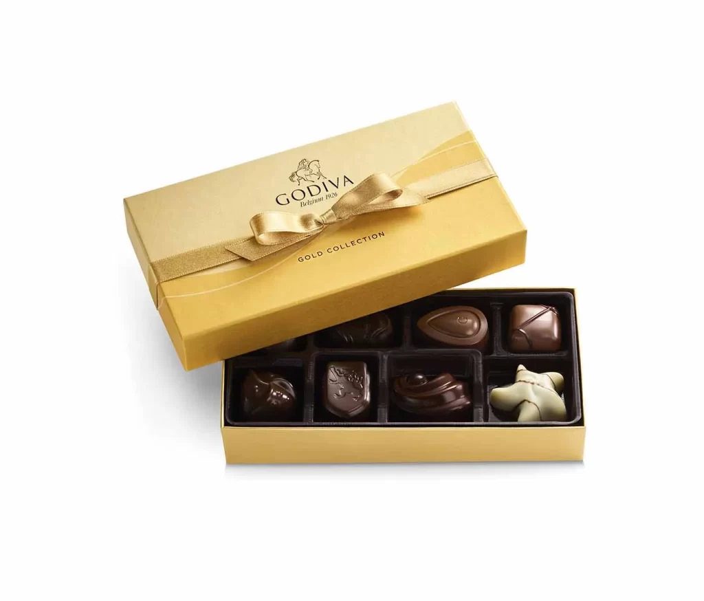 Godiva Chocolate Celebration Gift Basket Classic Ribbon Packaging