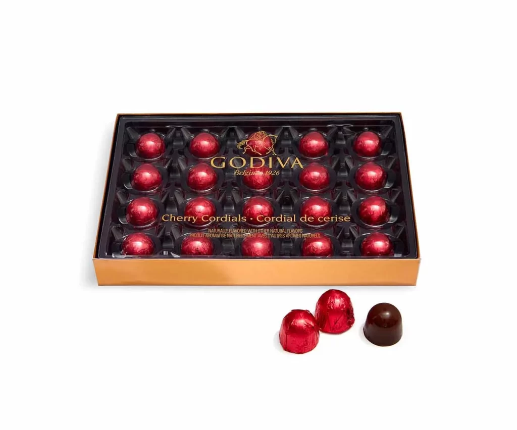 Godiva Chocolate Cherry Cordials 20 pc Packaging