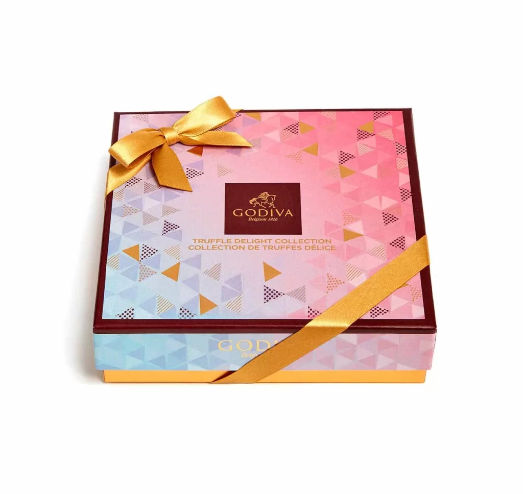 Godiva Chocolate Truffle Delight Gift Box 9 pc Packaging