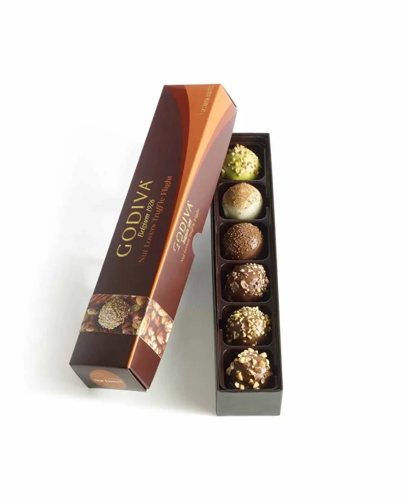 Godiva Chocolate Truffle Flight Sampler Set of 3 Packaging