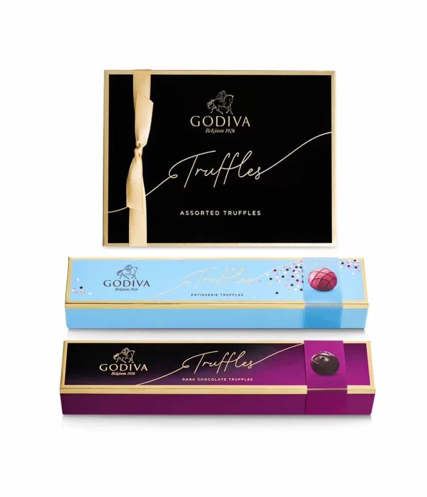 Godiva Chocolate Truffle Sampler Packaging