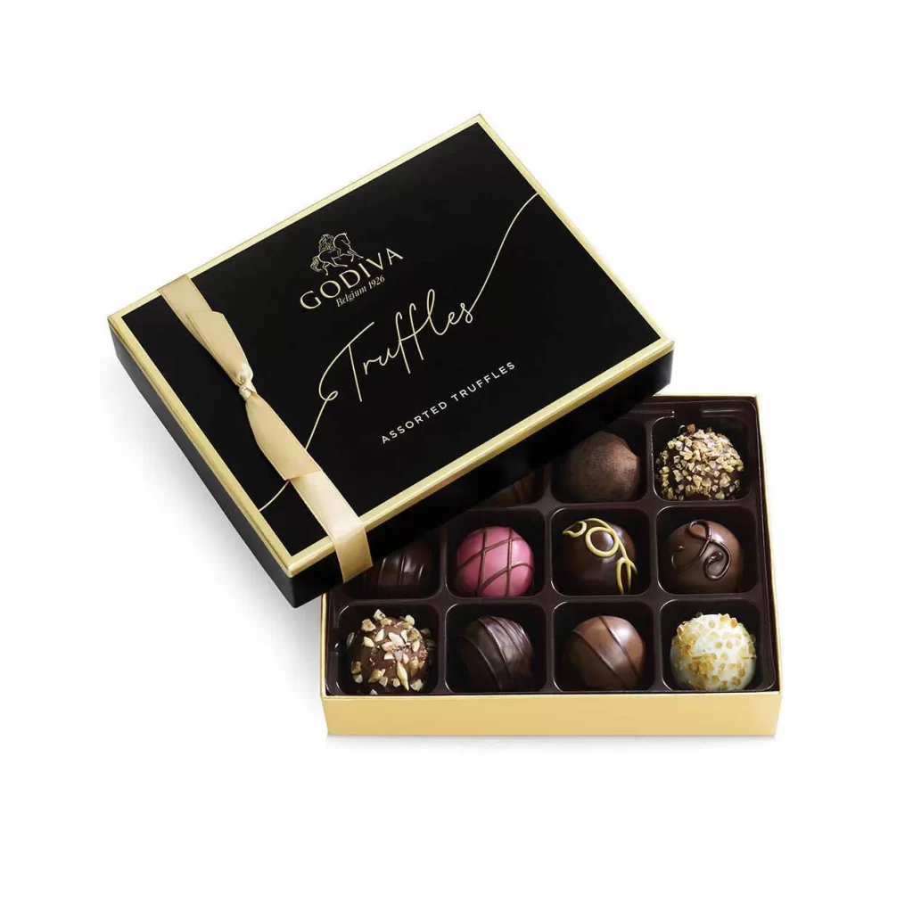Godiva Chocolate Truffle Sampler Packaging
