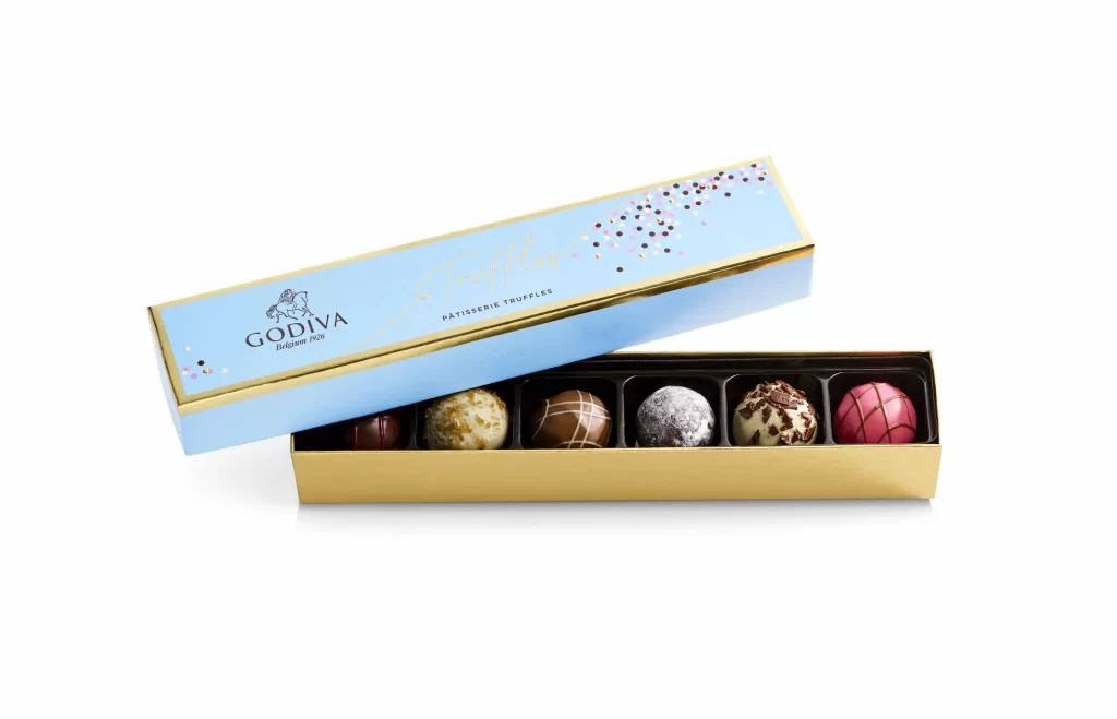 Godiva Chocolate Truffle Sampler Packaging