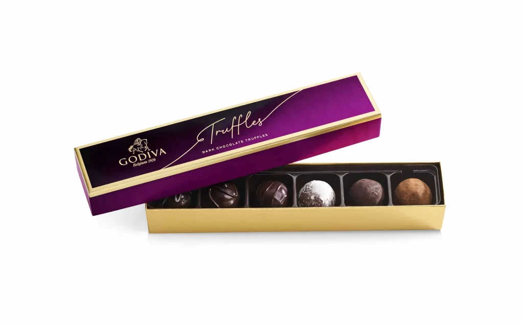 Godiva Chocolate Truffle Sampler Packaging