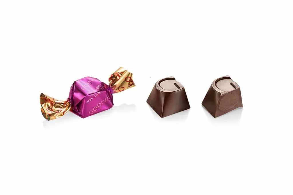 Godiva Classic Dark Chocolate G Cube Box Set of 2 22 pc. each Packaging