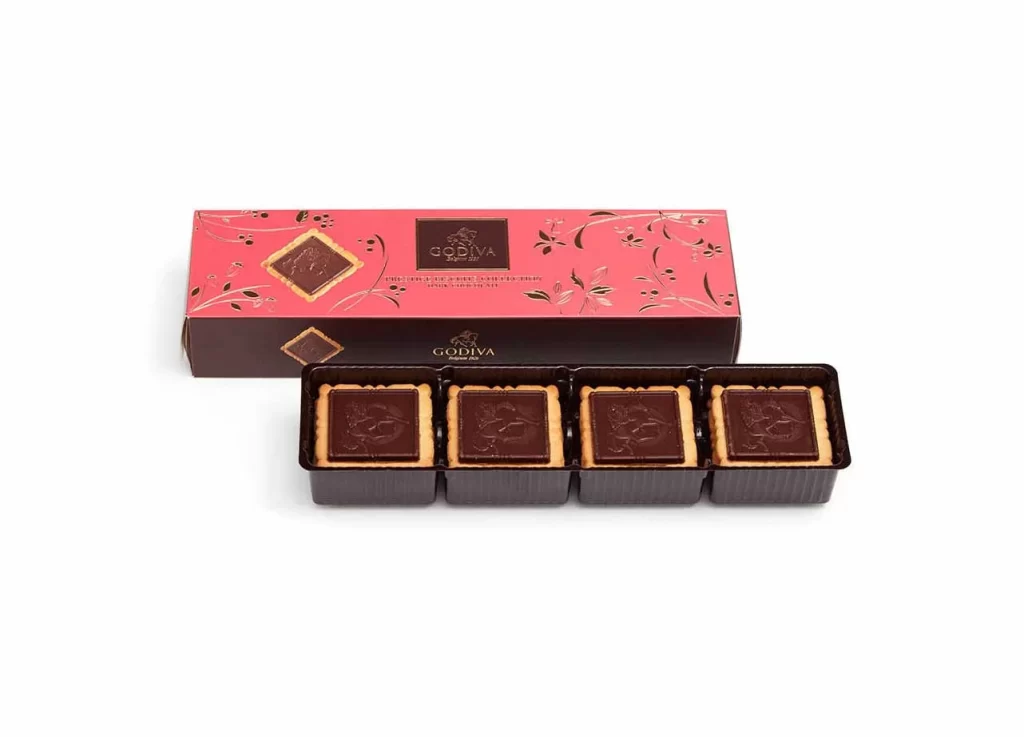 Godiva Dark Chocolate Biscuit Set of 3 12 pc each Packaging
