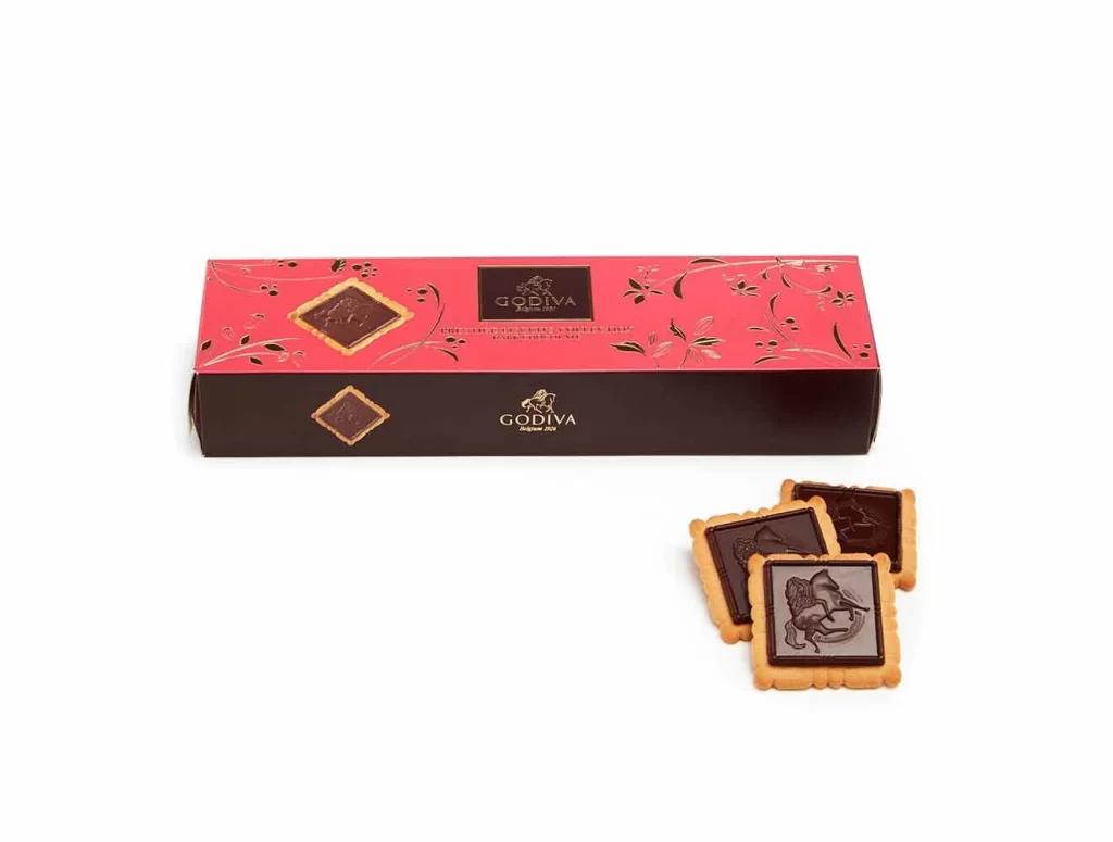 Godiva Dark Chocolate Biscuit Set of 3 12 pc each Packaging