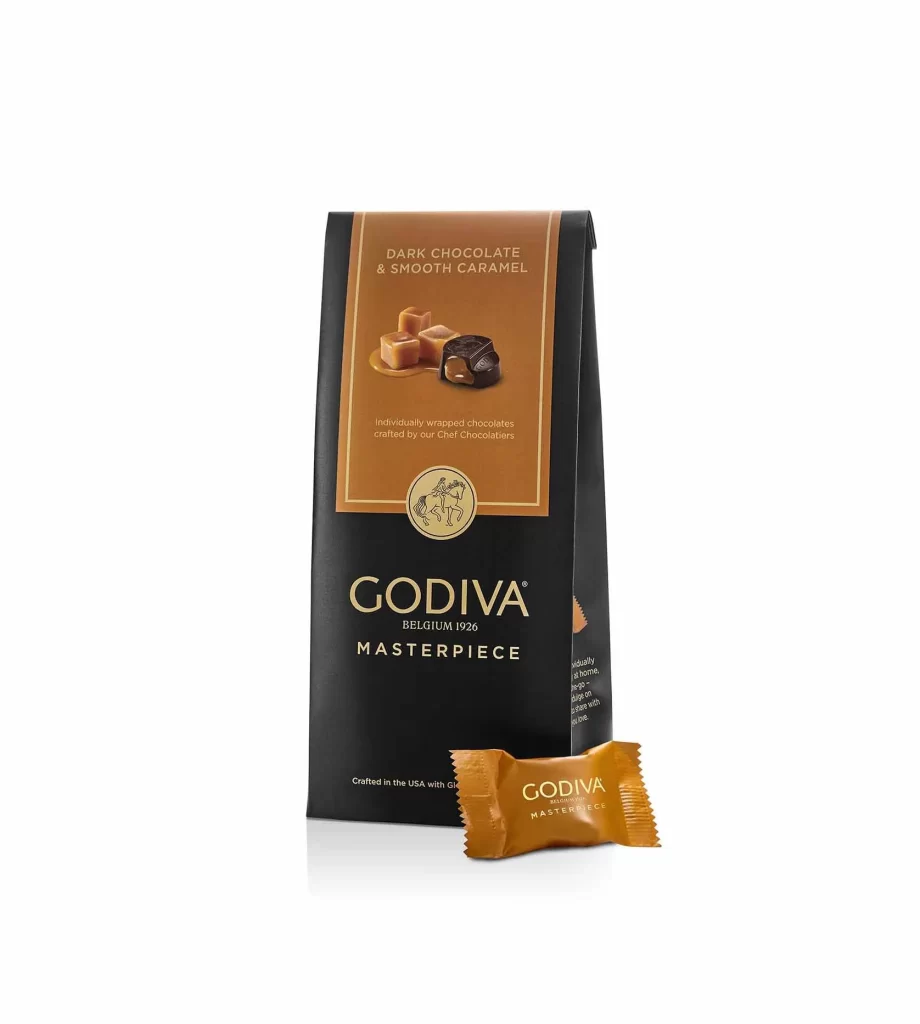 Godiva Dark Chocolate and Caramel Masterpiece Bag Packaging