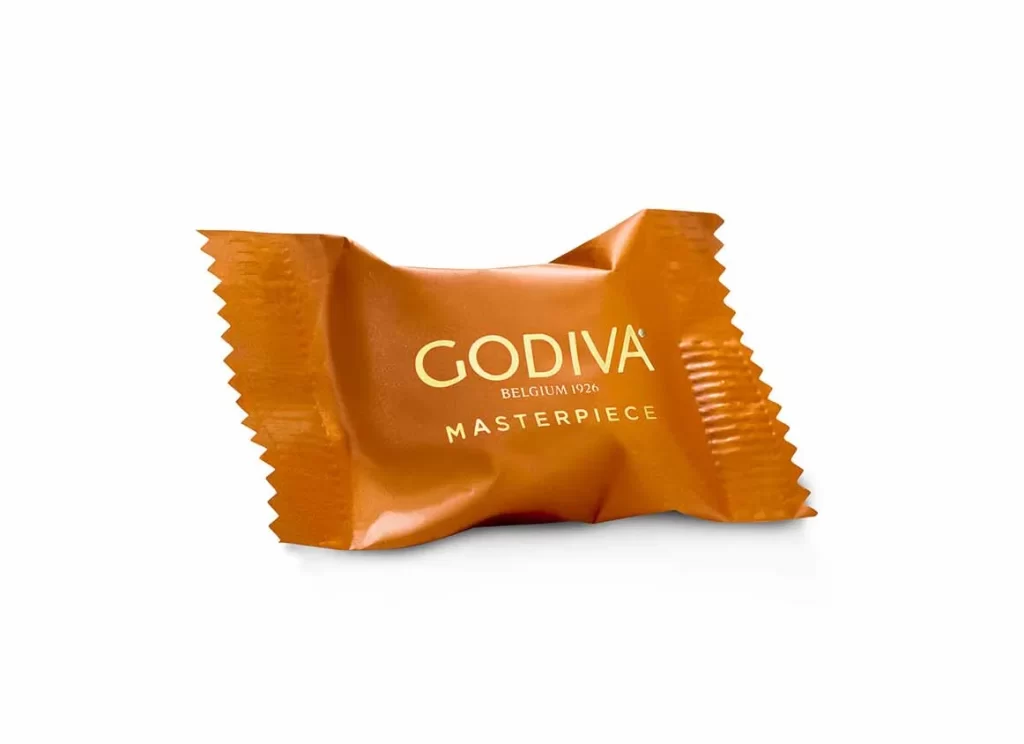 Godiva Dark Chocolate and Caramel Masterpiece Bag Packaging