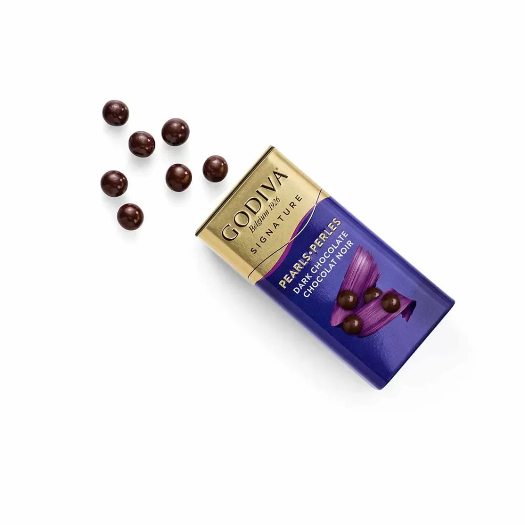 Godiva Dark Chocolate Pearls Set of 18 Packaging