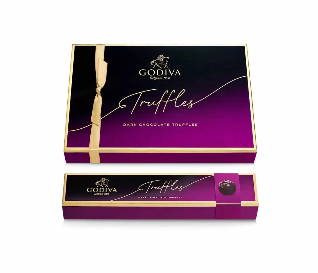 Godiva Dark Chocolate Truffle Lovers Gift Set Packaging